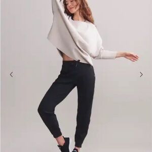 RHONE Black Track Joggers Relaxed Fit